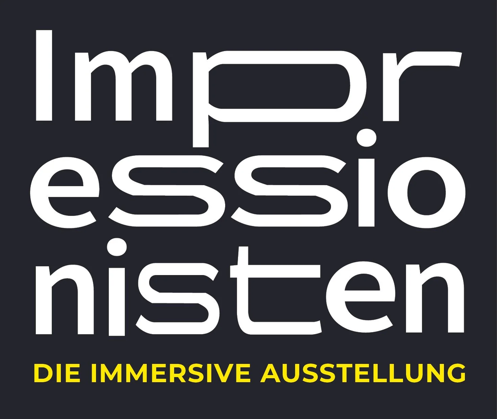 Logo der Ausstellung „Impressionisten – Die immersive Ausstellung“